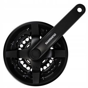 Mechanizm korbowy SHIMANO TOURNEY 48x38x28 OSŁONA