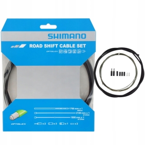 Zestaw linek i pancerzy do przerzutki SZOSA SHIMANO OPTISLIK + końcówki BOX