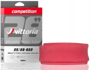 Dętka rowerowa VITTORIA LATEX COMPETITION 28" 700x30/32C Presta 48mm LEKKA