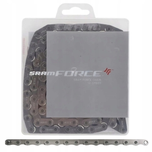 Łańcuch rowerowy SRAM FORCE AXS FLATTOP 12s 12 rzędowy 120 og. + SPINKA BOX