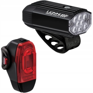ZESTAW LAMPEK ROWEROWYCH LEZYNE MICRO DRIVE 800+ + KTV Drive+ 800 LM USB C