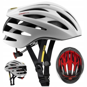 KASK ROWEROWY szosowy górski MAVIC AKSIUM ELITE r. L BIAŁY 57 - 61 cm BOX