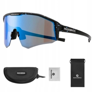 Okulary rowerowe sportowe ROCKBROS polaryzacyjne UV400 + ETUI JAKOŚĆ