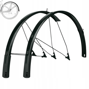 SKS BLUEMELS STYLE 65MM 27,5-29 BŁOTNIKI ALUMINIOWE KOMPLET PRZÓD TYŁ PEŁNE