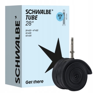Dętka rowerowa Schwalbe SCV 7 28" zawór CLIK 40 mm 700x28/47C TREKKING BOX