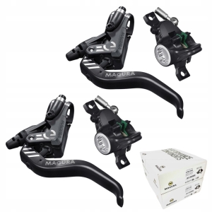 ZESTAW HAMULCÓW HYDRAULICZNYCH MAGURA MT4 eSTOP przód + tył BOX