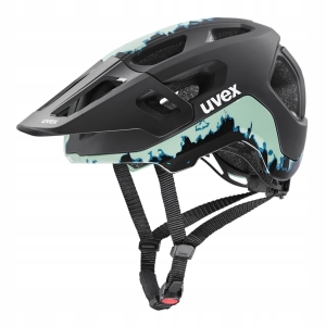 Kask rowerowy UVEX REACT czarny Jadeit r. M 52-56 cm ZDEJMOWANY DASZEK FR