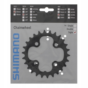 ORYGINALNA TARCZA KORBY do SHIMANO DEORE FC-M590 FC-M591 9s 26T 3x9 BOX