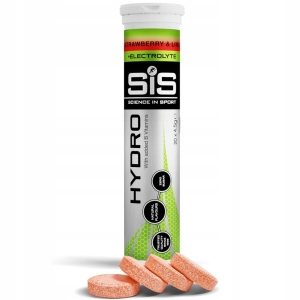 TABLETKI SIS HYDRO NAWADNIAJĄCE TRUSKAWKA LIMONKA 20 x 4,5g ELEKTROLITY