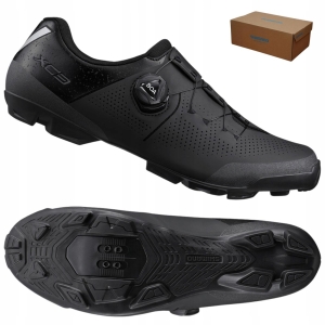 Buty rowerowe SPD MTB SHIMANO SH-XC302 XC3 r. 42 CZARNE z BOA SZTYWNE BOX