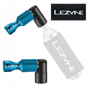 Pompka rowerowa na naboje CO2 LEZYNE niebieska Trigger Drive CNC JAKOŚĆ