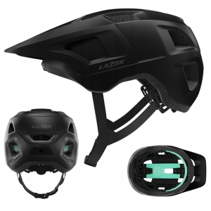 Kask Rowerowy LAZER LUPO KinetiCore CZARNY MATOWY GÓRSKI MTB FR 55-61 cm