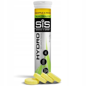 TABLETKI PASTYLKI Z ELEKTROLITAMI SIS HYDRO NAWADNIAJĄCE ANANAS 20 x 4,5g