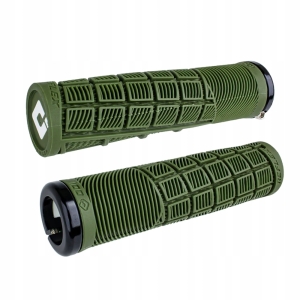 Chwyty gripy rowerowe ODI REFLEX V2.1 zielone olive PRZYKRĘCANE 135 mm