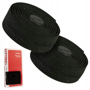 Owijka rowerowa SRAM SuperCork czarna 3 mm + KORKI do szory gravela BOX