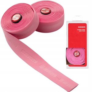 Owijka rowerowa SRAM SuperCork różowa 3 mm + KORKI do szory gravela BOX