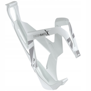 Koszyk rowerowy na bidon ELITE CUSTOM RACE X biały BARDZO LEKKI 28,5 g