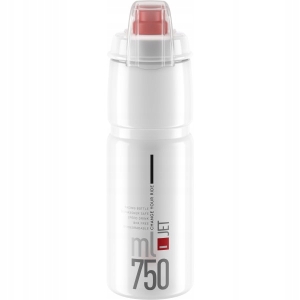 Bidon rowerowy z POKRYWKĄ ELITE JET PLUS 750 ml BEZBARWNY BPA FREE