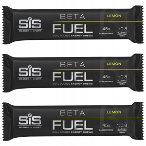 3x SIS BETA FUEL CHEW ŻELKA ENERGETYCZNA 60 g WĘGLOWODANY GRYZAK LEMON