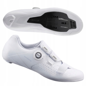 BIAŁE BUTY ROWEROWE SZOSOWE DAMSKIE SHIMANO SH-RC500 RC5 BOA SZTYWNE r. 36