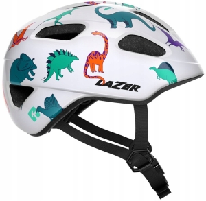 Kask rowerowy dziecięcy LAZER PNUT KinetiCore 46-52 cm Dinosaurs BEZPIECZNY