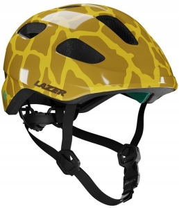 Kask rowerowy dziecięcy LAZER PNUT KinetiCore 46-52 cm Żyrafa BEZPIECZNY