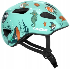 Kask rowerowy dziecięcy LAZER PNUT KinetiCore 46-52 cm SEALIFE BEZPIECZNY