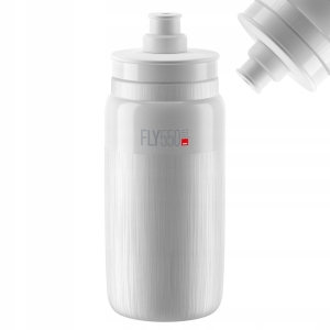 ELITE FLY TEX 550 ml Bidon rowerowy BPA FREE BIAŁY