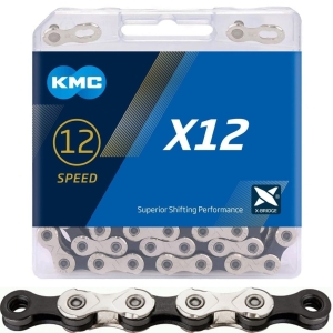 Łańcuch rowerowy KMC X12 12 rz. 126 ogniw + SPINKA EPT BOX ORYGINALNY
