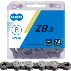 Łańcuch rowerowy KMC Z8.3 6/7/8 rz. + SPINKA BOX
