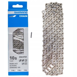 Łańcuch rowerowy SHIMANO CN-6701 10 rz. DURA ACE ULTEGRA 114 og. + PIN BOX